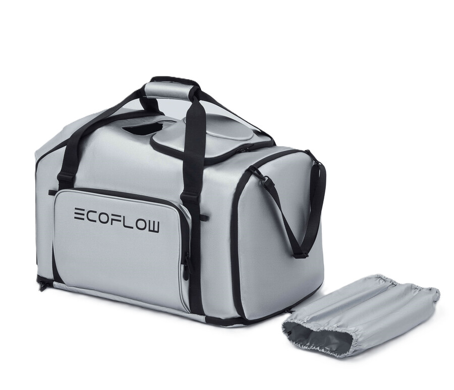 bolsa de protección plateada ecoflow wave series
