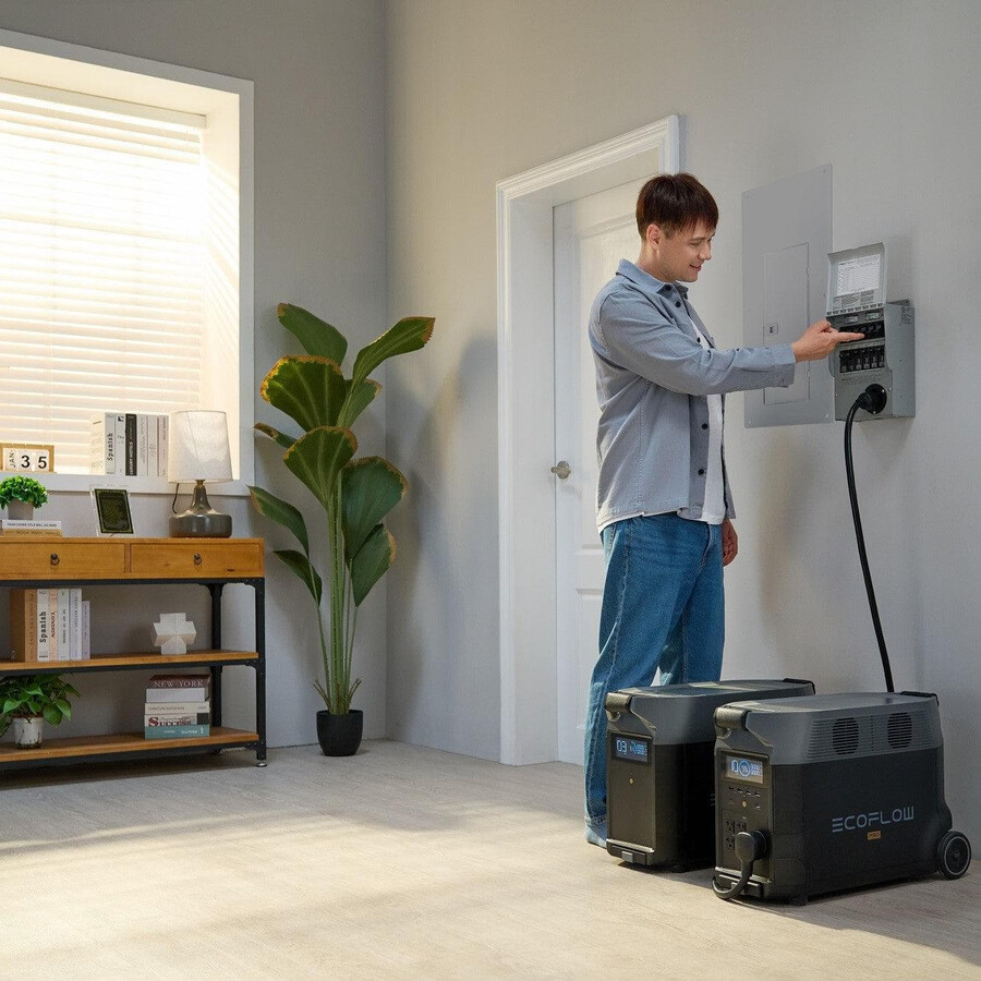 kit de respaldo para el hogar ecoflow interruptor de transferencia