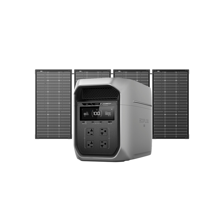 ecoflow delta 3 max plus 2048 wh panel solar de 500 w
