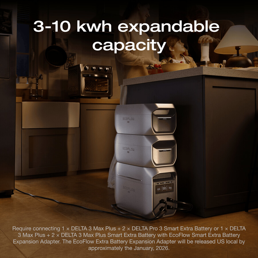 ecoflow delta 3 max plus 2048 wh panel solar de 500 w