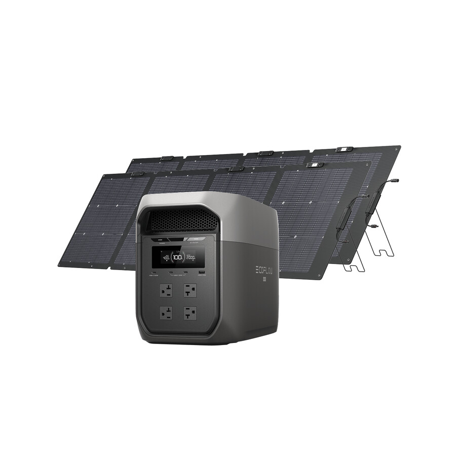 ecoflow delta 3 max plus 2048 wh panel solar de 500 w