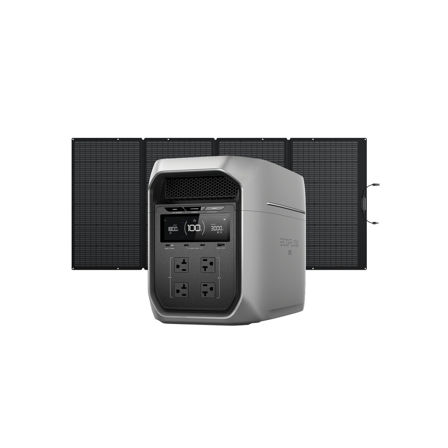ecoflow delta 3 max plus 2048 wh panel solar de 500 w